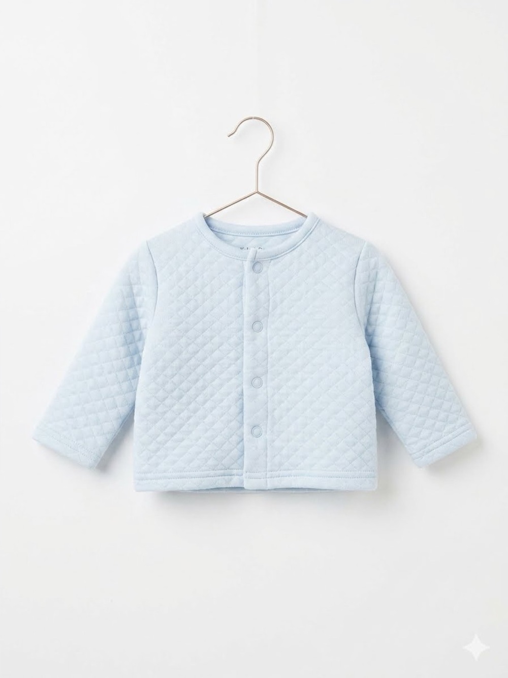 Kyle & Deena Light Blue Quilted Baby Jacket | Size 0-3 Months